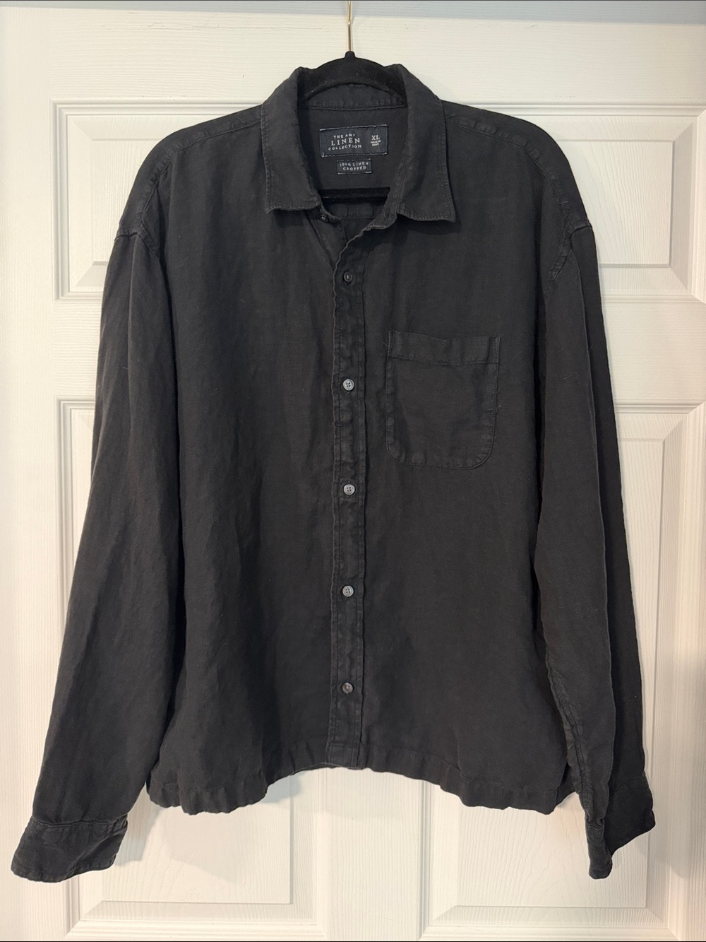 Abercrombie & Fitch Men's Black Button-Down Shirt